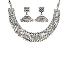 Copy of 18K Gold & Silver Plated Traditional South Indian Style Choker Necklace Jewellery